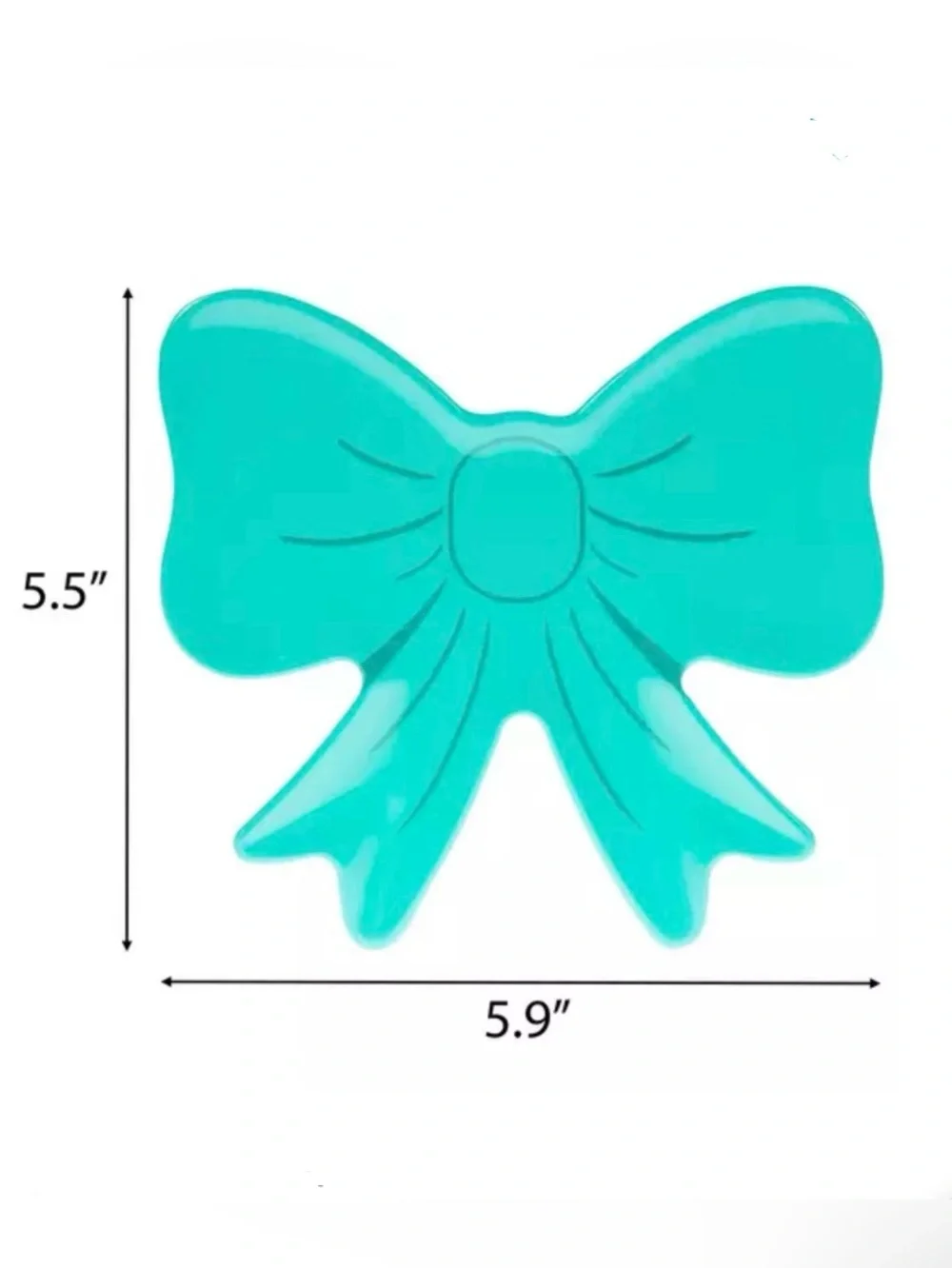3 Bow Plates The Spring Shop Teal Green Bow Plate- Party Bow Tray -Bow Dishes